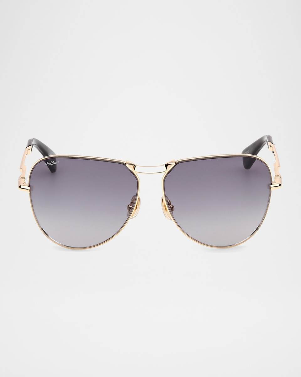 Miller-2 Metal Aviator Sunglasses